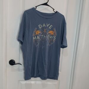 Dave Matthews Band Blue T-Shirt Vintage Size X-Large